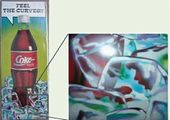 The coca-cola poster.