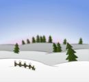 The Winter landscape, without the frost.