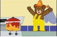 Freddie next to the pot