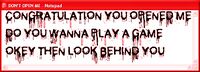 The Notepad message.