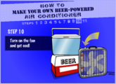 Step 10: Turn on the fan. (moments before the screamer)