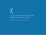 After the screamer, the BSOD shows.