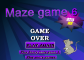 Game over screen.