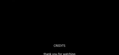 The Credits before the screamer.