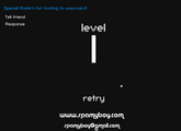 The text that shows up if the player fails a level.