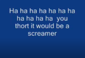 The last text before the screamer.