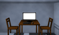 Windows NT-styled operating system where the player must solve a puzzle.