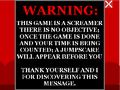 The secret warning message