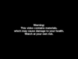The warning at the beginning of the video.