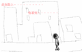 Second scene: "走在街上.......... 尔看到......."