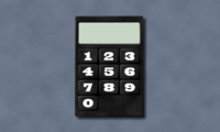 The keypad of the door.